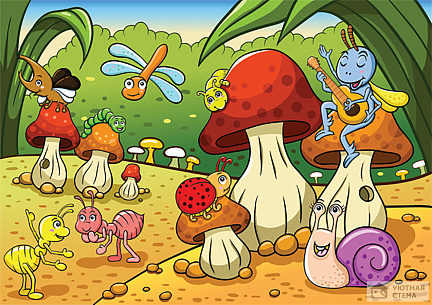 Насекомые и их домики-грибы