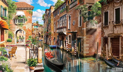 Фотообои Живописная улочка Венеции
