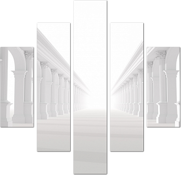 Бесконечная белая колоннада