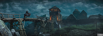 Деревянный мост из игры Ведьмак