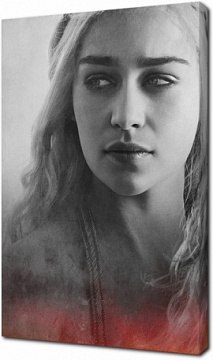 Черно-белый портрет Дейенерис