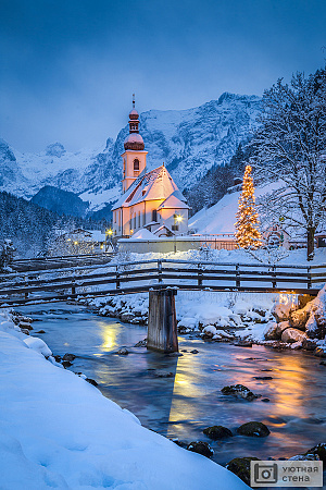 Фотообои Зимняя сказка в Баварии