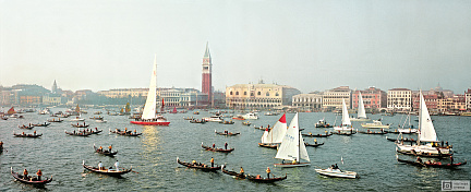 Фотообои Парад лодок в Венеции