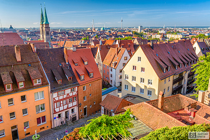 Фотообои Панорама старого города Нюрнберг