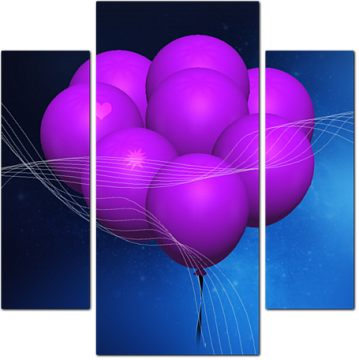 3D букет из воздушных шаров