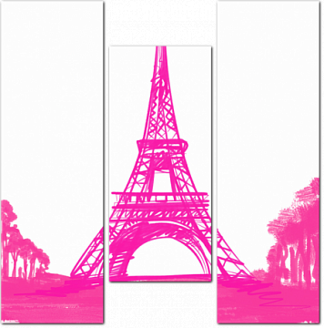 Розовая Эйфелева башня