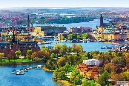 Фотообои Яркий Стокгольм. Швеция