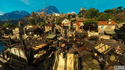 Рынок в деревне из игры Ведьмак