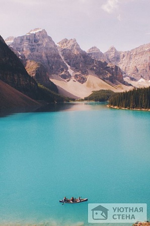 Фотообои Ледниковое озеро морейн в Канаде