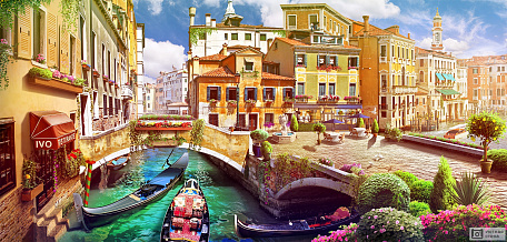 Фотообои Перекресток Венецианских каналов