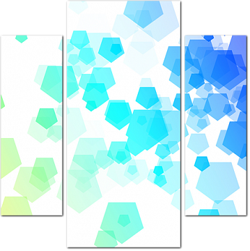 Цветовые переливы пятиугольников