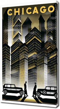Винтажный постер Чикаго