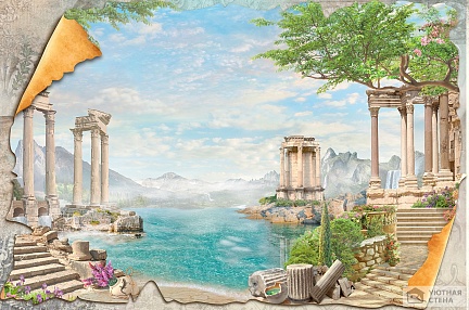 Античный пейзаж Греции