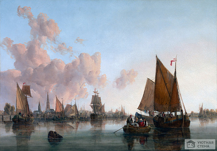 Джон Берни Кроум — Парусные лодки и баржи на голландском Лимане
