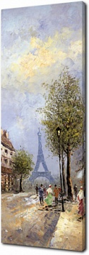 Живописный тихий Париж