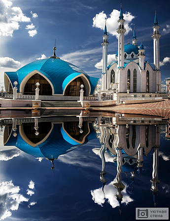 Фотообои Мечеть кул Шариф в Казанском Кремле на закате
