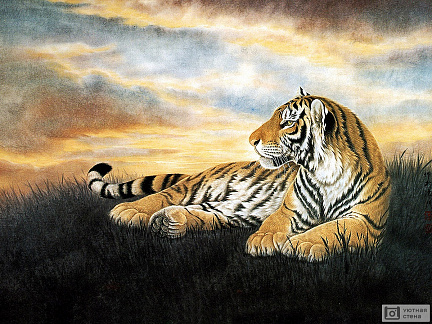 Тигр в стиле арт