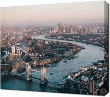 Река Темза в Лондоне и Тауэрский мост