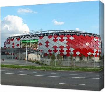 Вид с дороги на стадион Спартака Открытие Арена