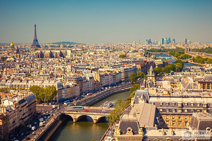 Фотообои Вид на крыши Парижа
