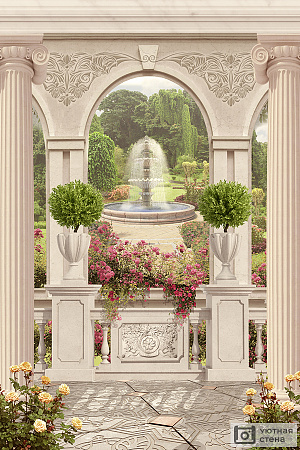 Балкон с видом на сад