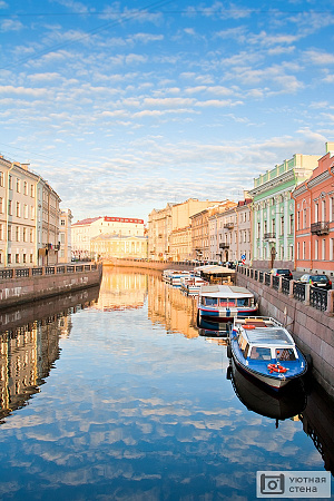 Фотообои Весеннее утро на каналах Санкт-Петербурга. Россия