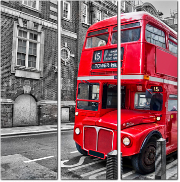 Ретро двухэтажный автобус Лондона