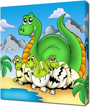 Детеныши динозавра