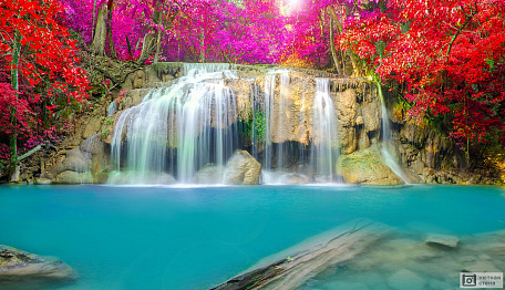 Водопад Эраван, Таиланд.