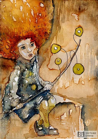 Сказочный рисунок маленькой девочки