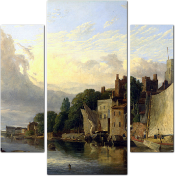 Джеймс Старк — Ламбет с реки смотрит в сторону Вестминстерского моста