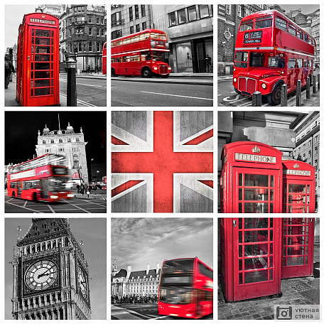 Фотообои Коллаж символов Лондона