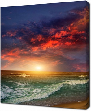 Закат на побережье Индийского океана