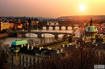 Фотообои Мосты в Праге. Чехия