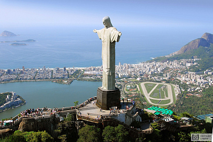 Фотообои Большая статуя Христа, Рои-Де-Жанейро, Бразилия