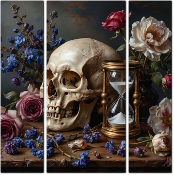 Натюрморт с черепом в стиле «vanitas»