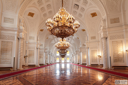 Внутренний вид большого Кремлевского дворца