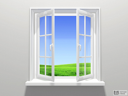 Открытое окно с видом на природу