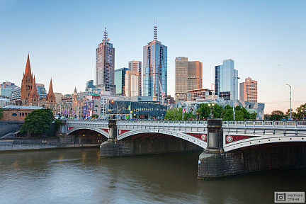 Фотообои Мост Принцессы через Ярру. Мельбурн. Австралия
