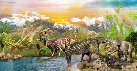 Динозавры на водопое