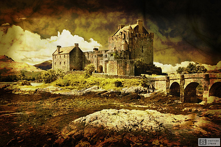 Замок в винтажном стиле, Шотландия