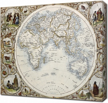 Карта мира с рисунками