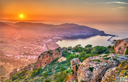 Фотообои Закат на Средиземном море