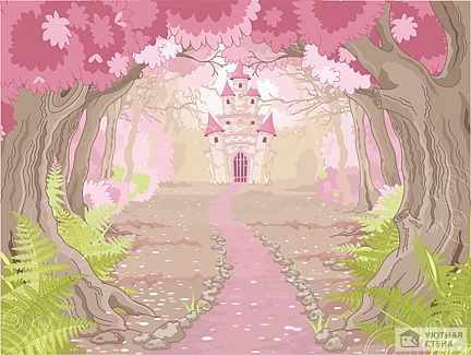 Розовый сад к розовому замку
