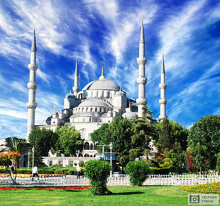 Фотообои Голубая мечеть Султанахмед в Стамбуле