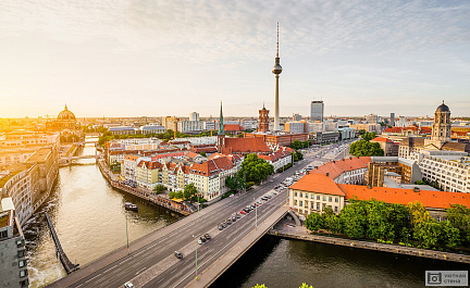 Фотообои Закат над Берлином. Германия