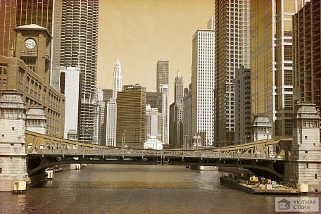 Фотообои Река Чикаго