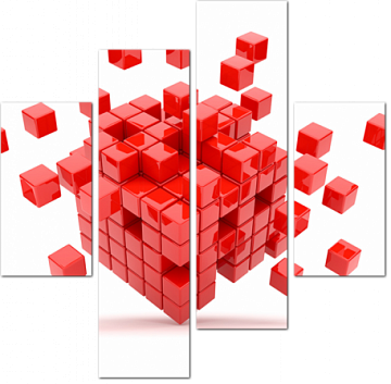 Абстрактные кубы 3D