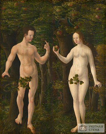 Адам и Ева немецкого художника