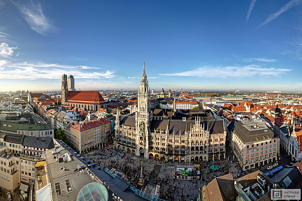 Фотообои Панорамное изображение Мюнхена. Германия